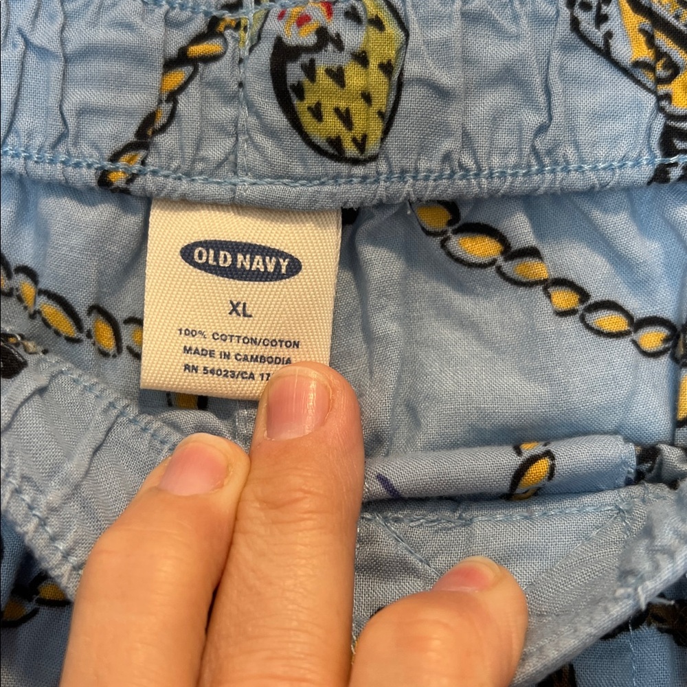 Old Navy Light Blue Men's PJ Pants with Rope & Western horse print size XL. - Picture 6 of 8